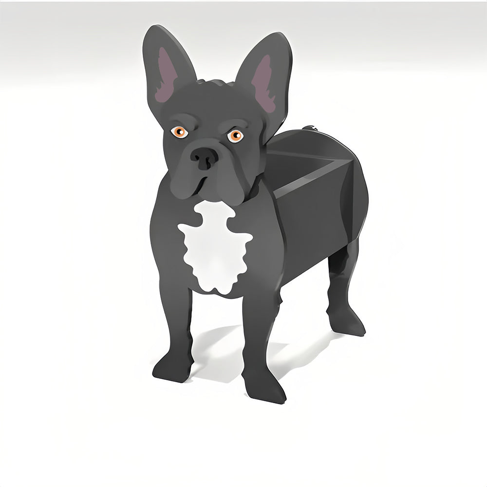 Fioriera Bulldog Francese