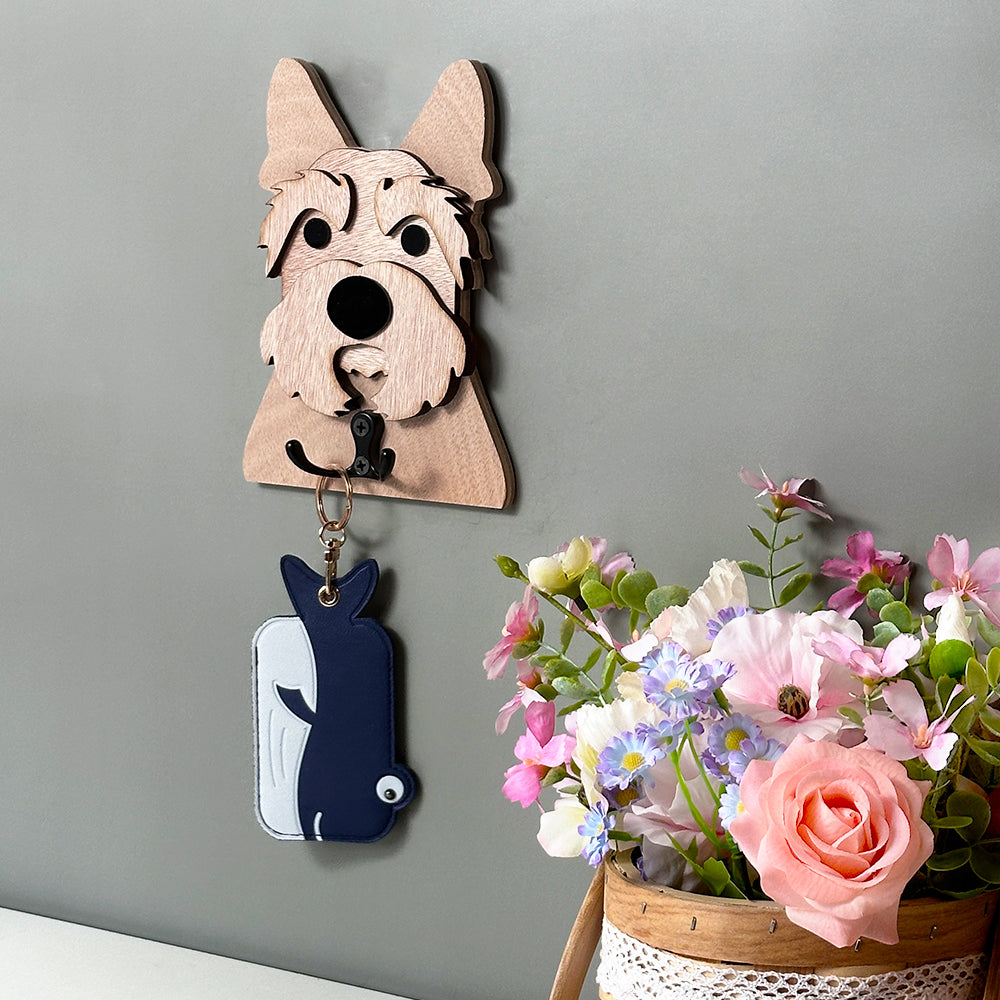 Gancio in legno Scottish Terrier