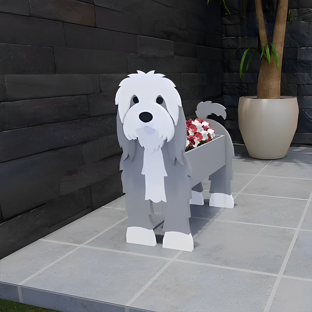 Fioriera Bearded Collie