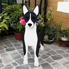 Fioriera Basenji Nero