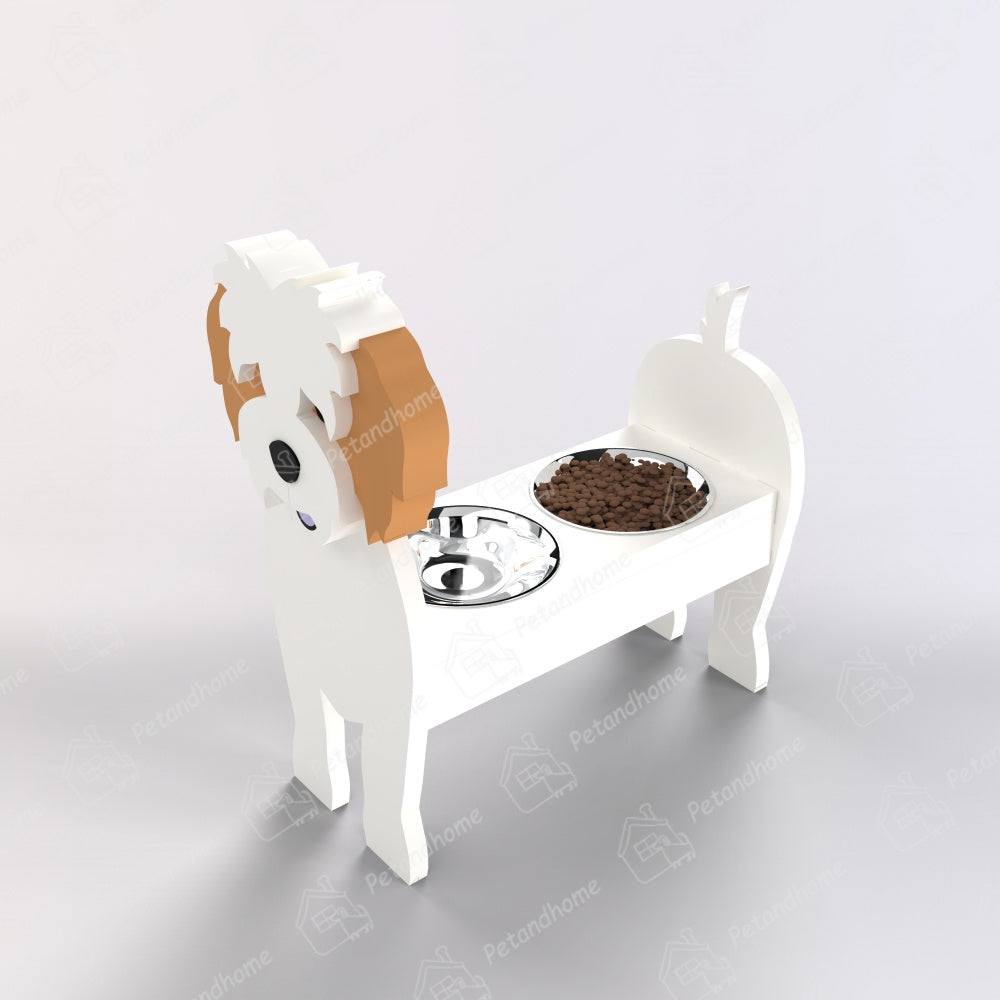 Porta Ciotola per Cibo per Animali Domestici Cavachon