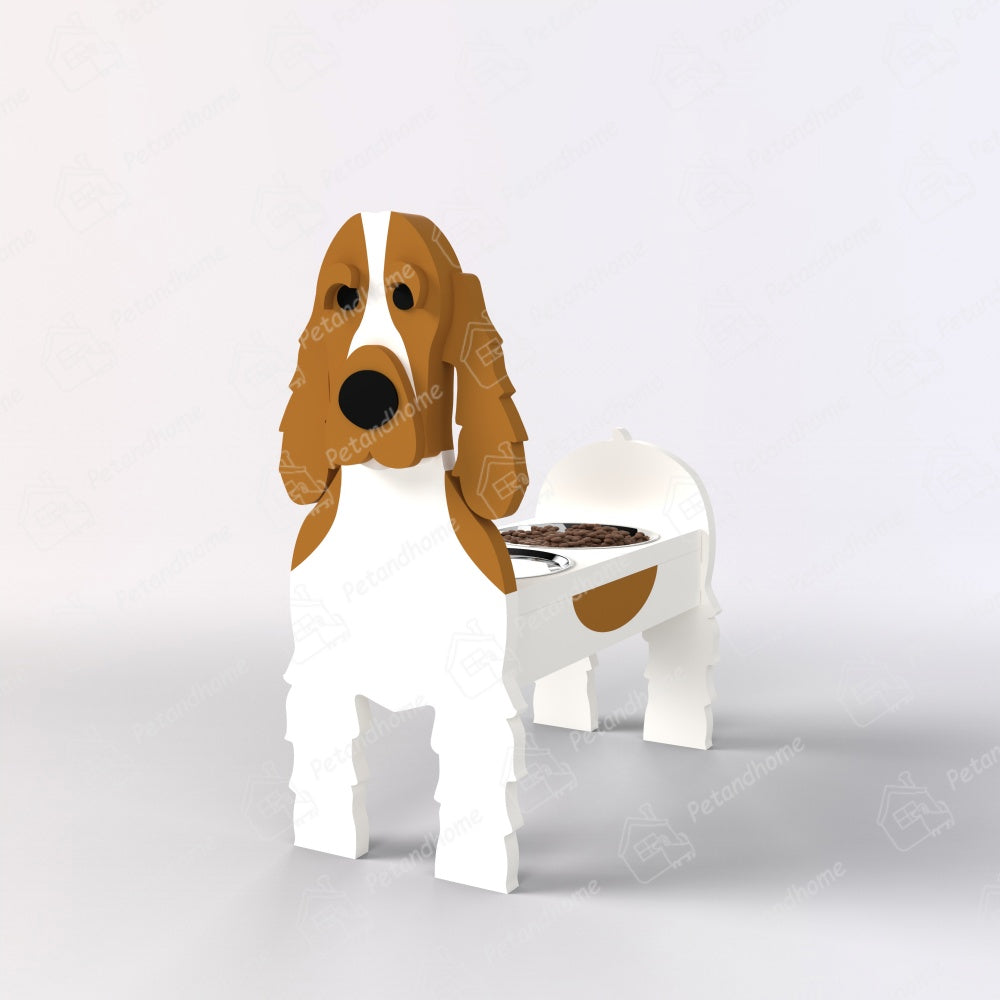 Porta Ciotola per Cibo per Animali Domestici Cocker Spaniel