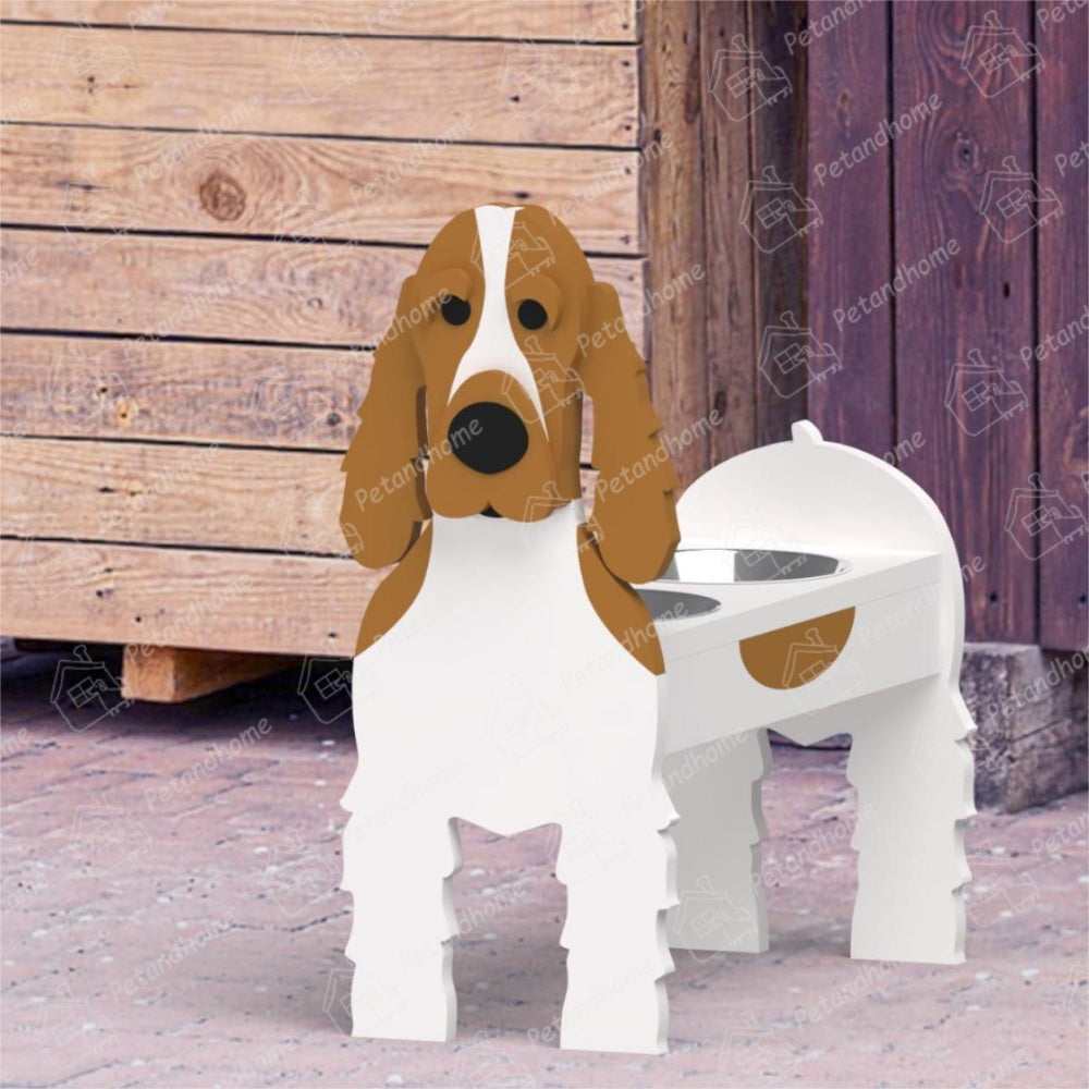 Porta Ciotola per Cibo per Animali Domestici Cocker Spaniel