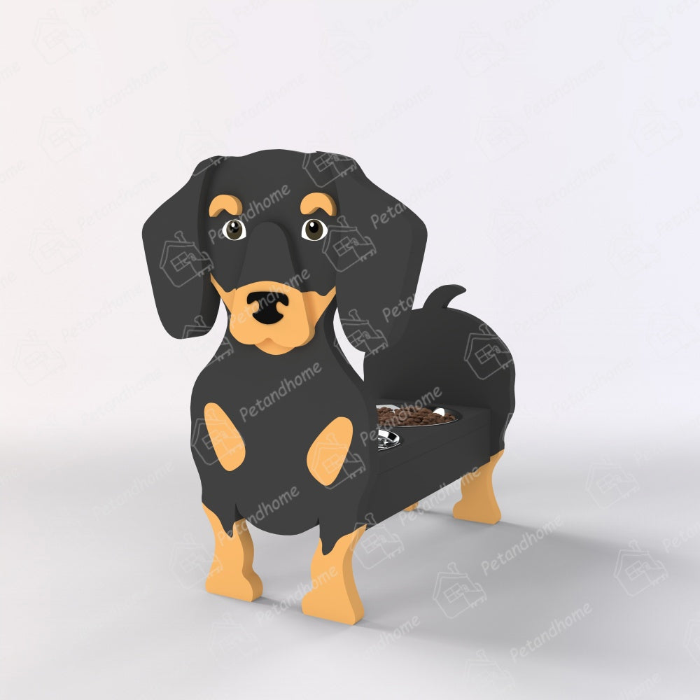 Porta Ciotola per Cibo per Animali Domestici Dachshund