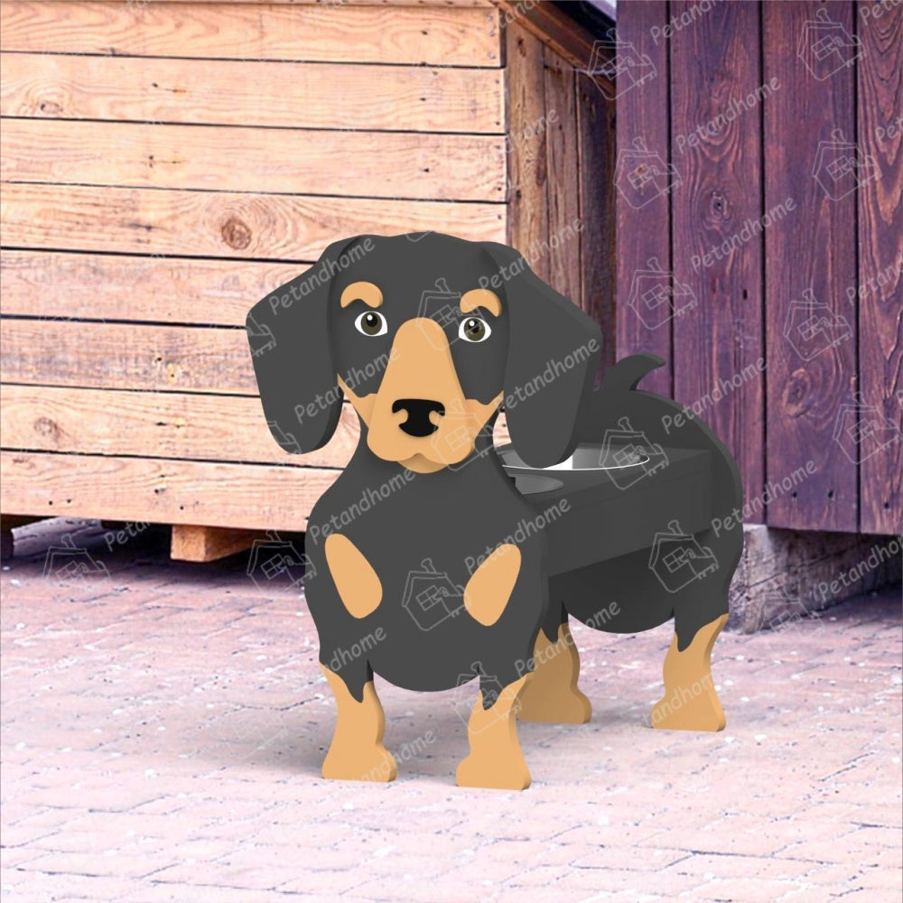 Porta Ciotola per Cibo per Animali Domestici Dachshund