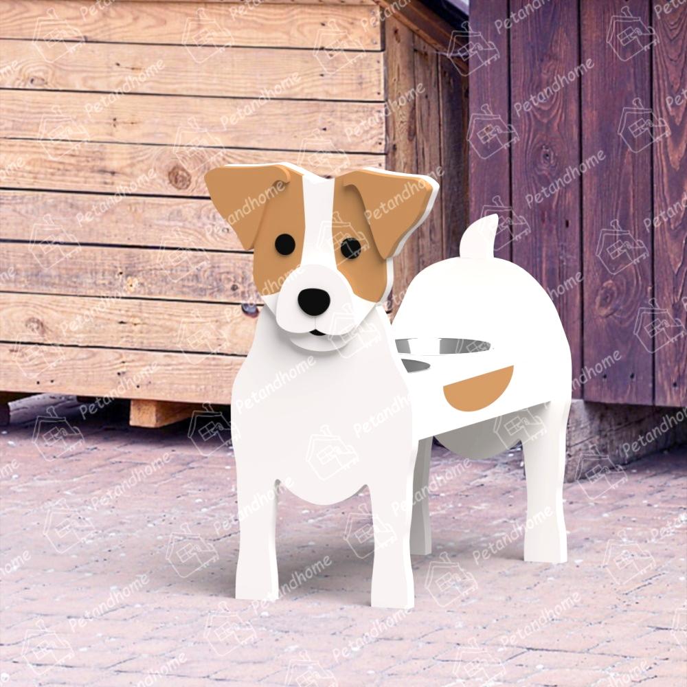 Porta Ciotola per Cibo per Animali Domestici Jack Russell